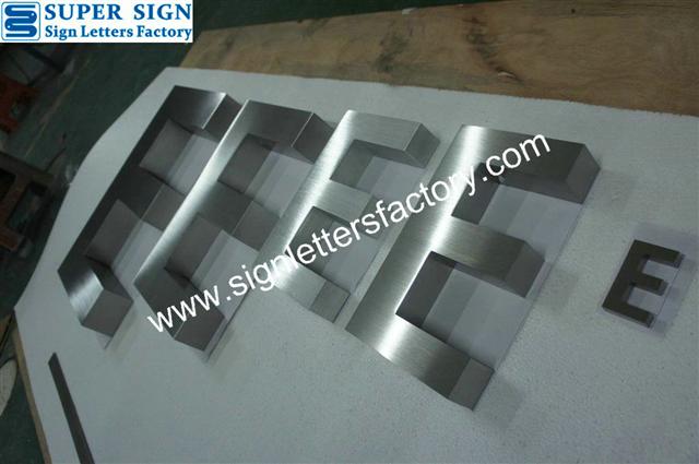 fabricated stainless steel letters